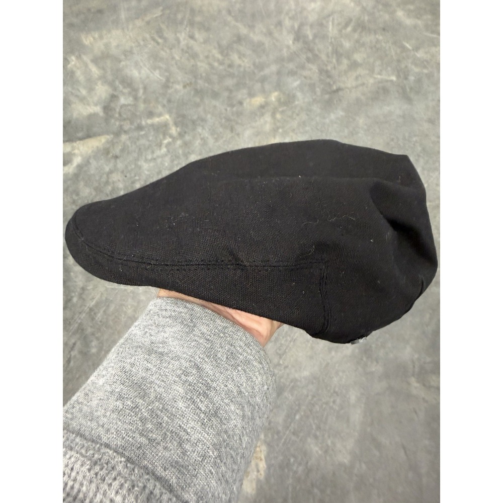 Stetson All American Flat Cap Men S/M Black Cotton Newsboy Driver